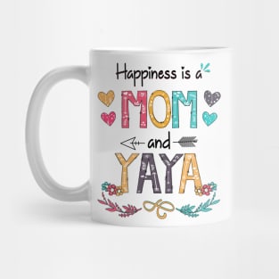 Happiness Is A Mom And Yaya Wildflower Happy Mother's Day Mug